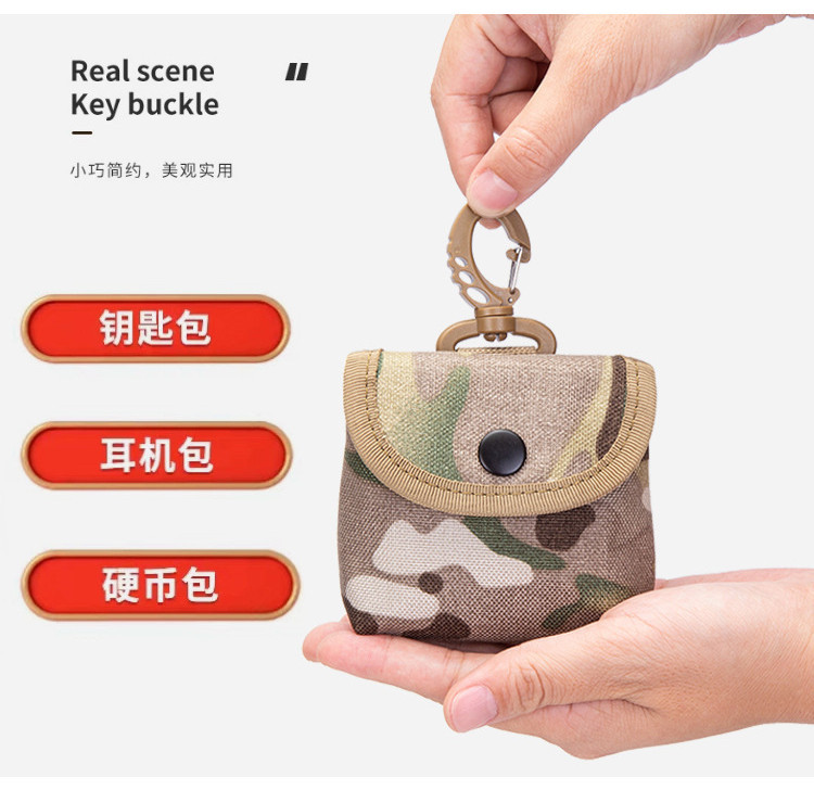 Mini Key Case Portable Pouch Coin Purse Earphone Bag MOLLE System ...