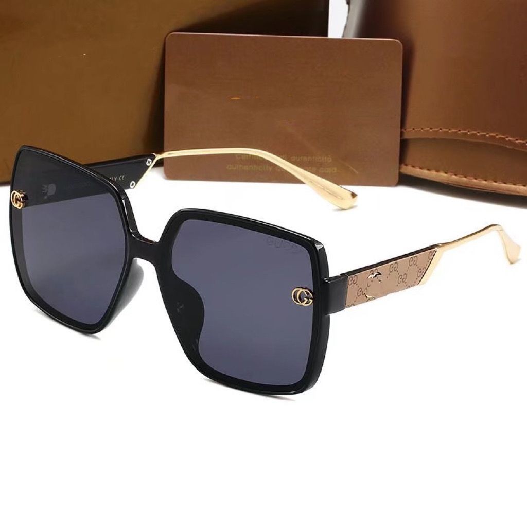 2024_GUCCI New Fashion Large Square Frame Sunglasses For Men And Women ...