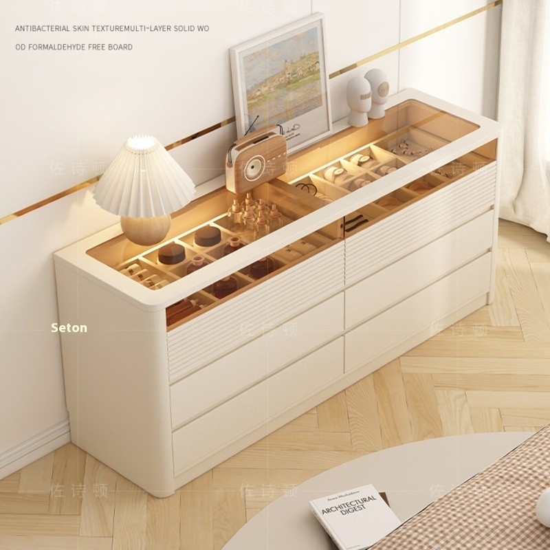 Chest Of Drawer Light Luxury Italian Bucket Cabinet Storage Integrated ...