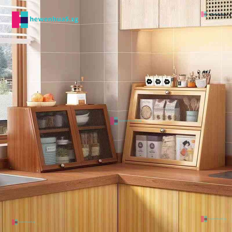 Bread Box Food Box For Kitchen Countertop Household Solid Wood Kitchen ...
