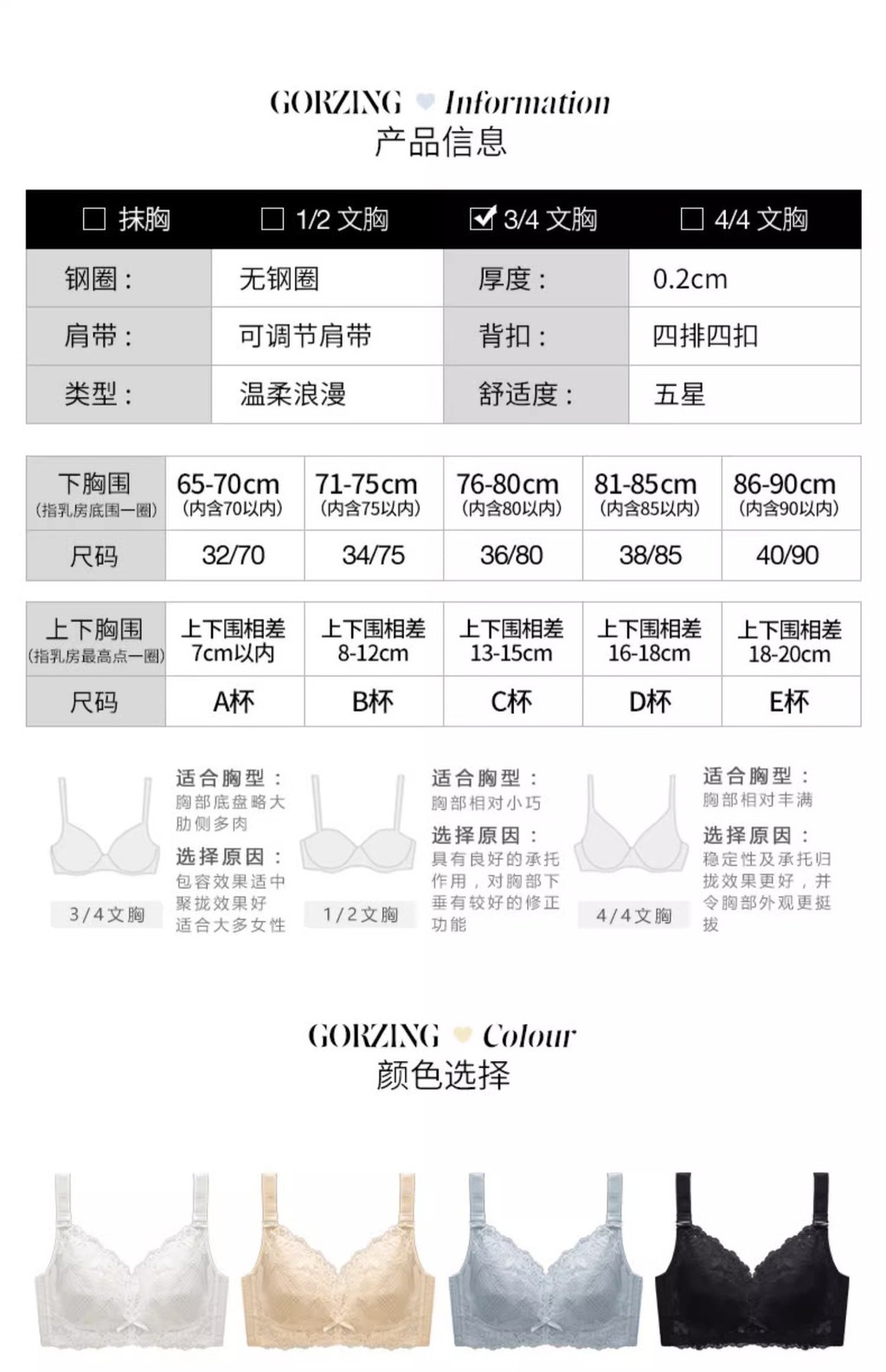 Women's Anti-Sagging Bra, Chest Minimizer, Large Bust Reducer, Gathered ...