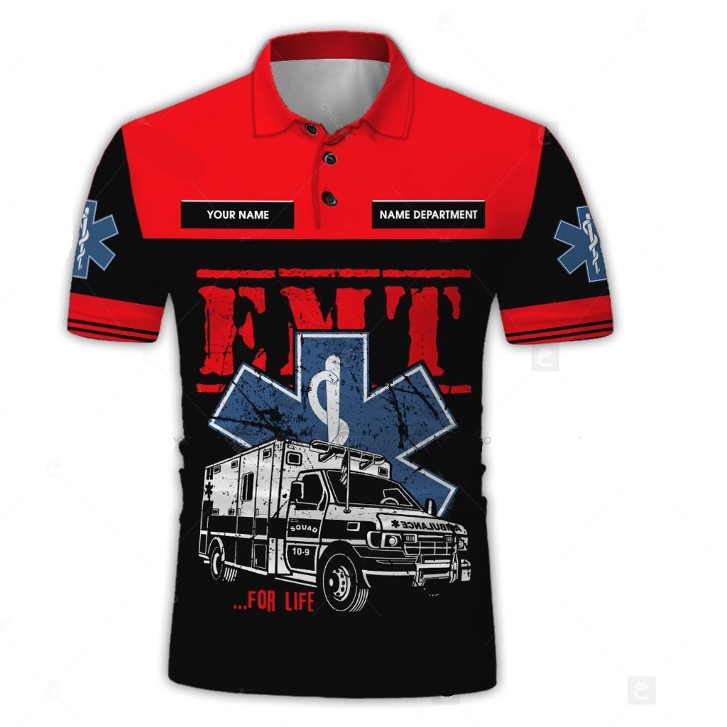 EMT 3D All Over Printed Clothes NR533 3D Print POLO SHIRT Shopee Singapore