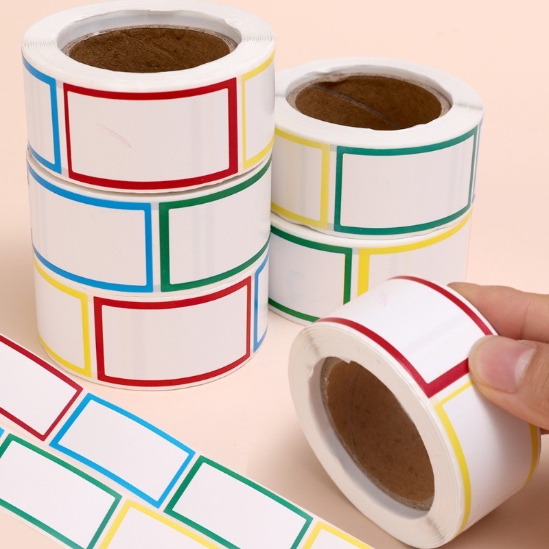 3Pcs 250Pcs/Roll Label sticker - Seasoning Can Labels - Color Blank ...