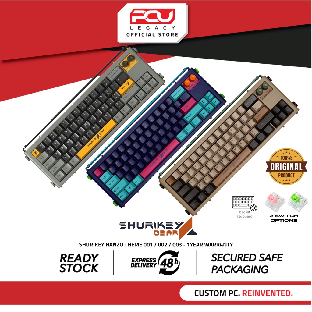 SHURIKEY HANZO THEME 001 / 002 / 003 KEYBOARD - 1 YEAR WARRANTY ...