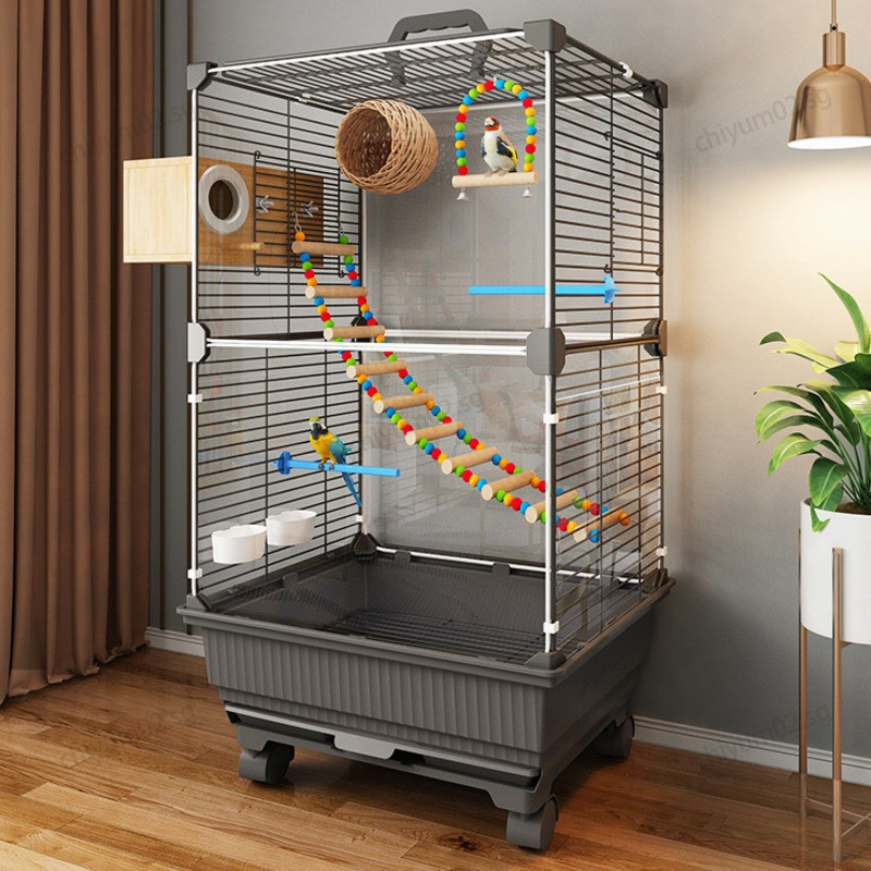 Image showcasing Spacious Bird Cage Avian Mansion Design For Exotic Birds Parrot Cage ...