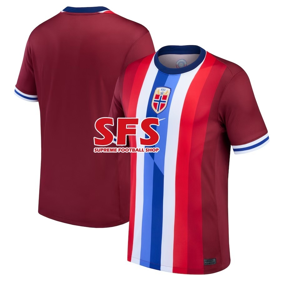 SFS Top Quilty 2024 EURO Norway Jersey Fans Version Home Away Men Football Soccer Jersey S 4XL Birthday Festivals Gift WC National Shopee Singapore