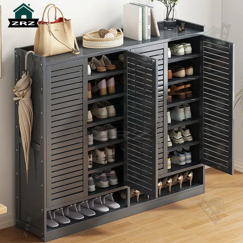 ZRZ Dustproof Breathable Shoe Rack Small Household Corridor Teal ...