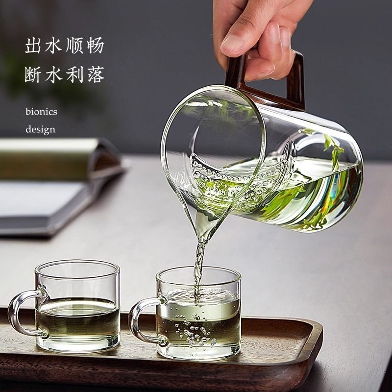 Teapot Tea Cup with Strainer Tea Making Device Crescent Pitcher Tea Set ...