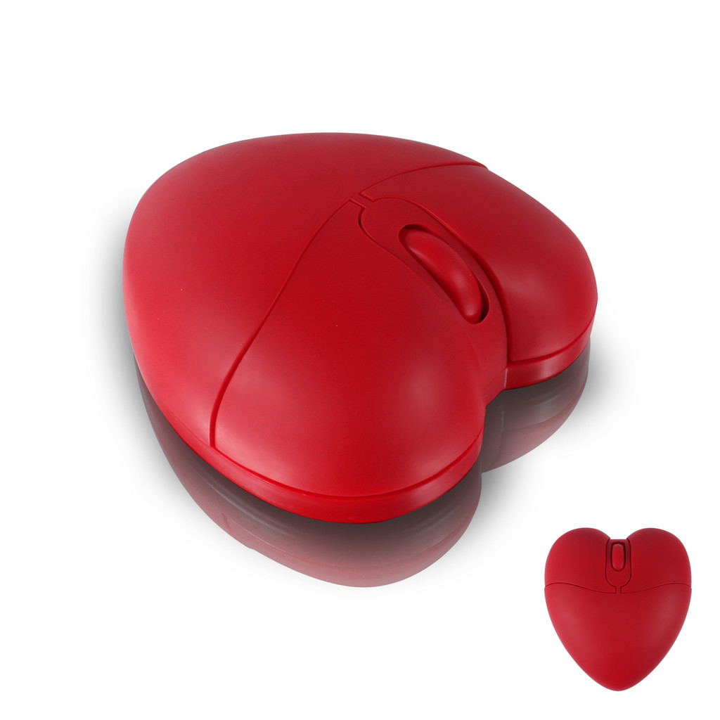 Cute Love Heart Shape Mouse Portable Mini Cartoon Mice For PC Laptop ...
