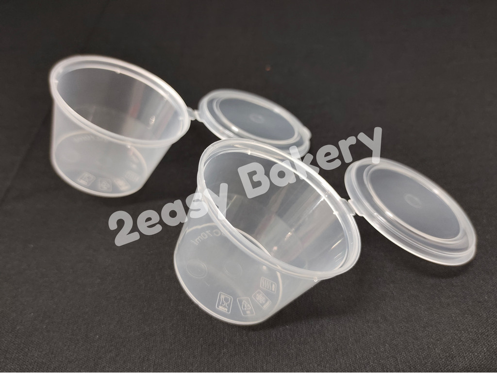 TCC070 70ml Round Container Hinged Lid (50pcs±) / 70 ml Disposable ...