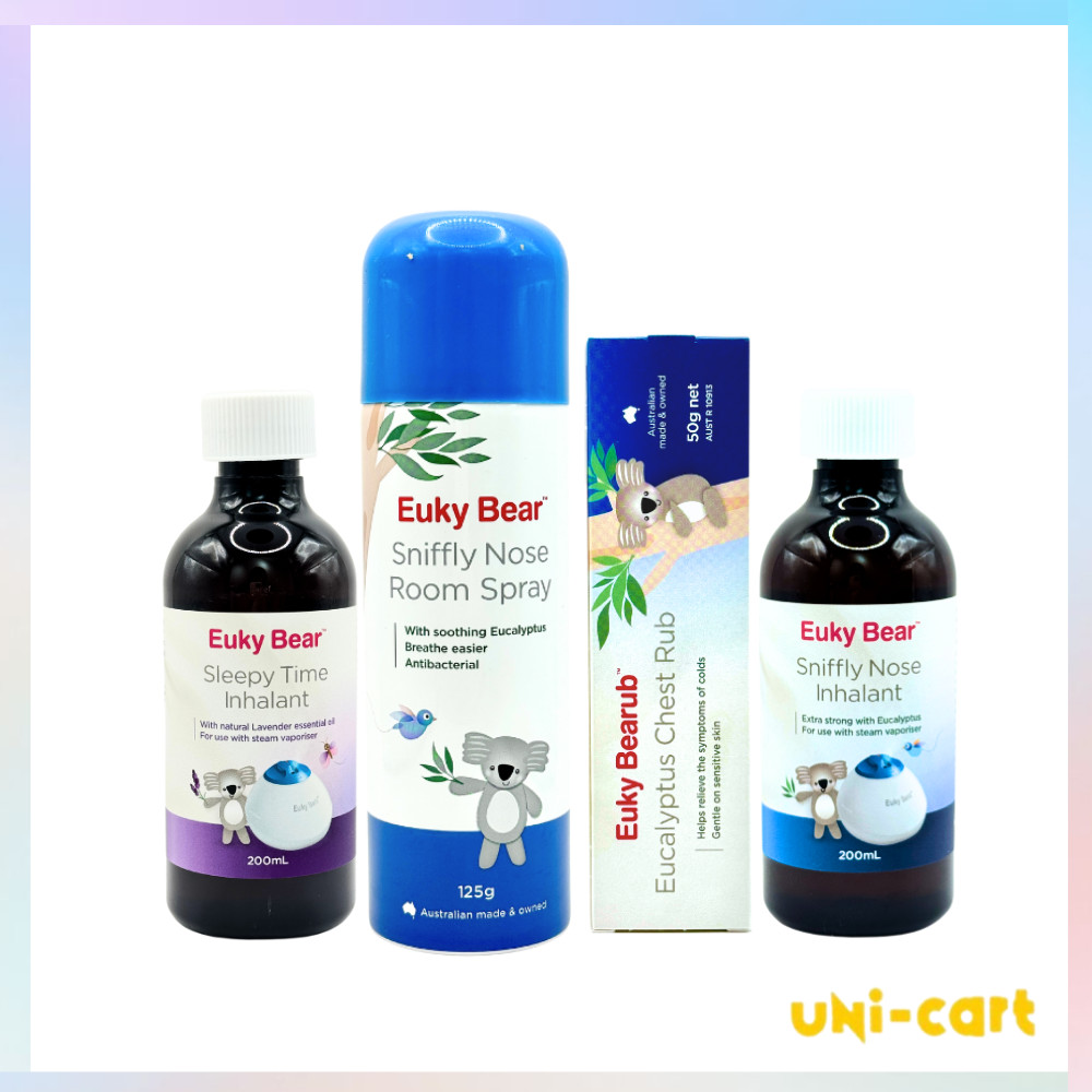 [Cheapest] Euky Bear Sniffly Nose Inhalant 100/200ml | Euky Bearub ...