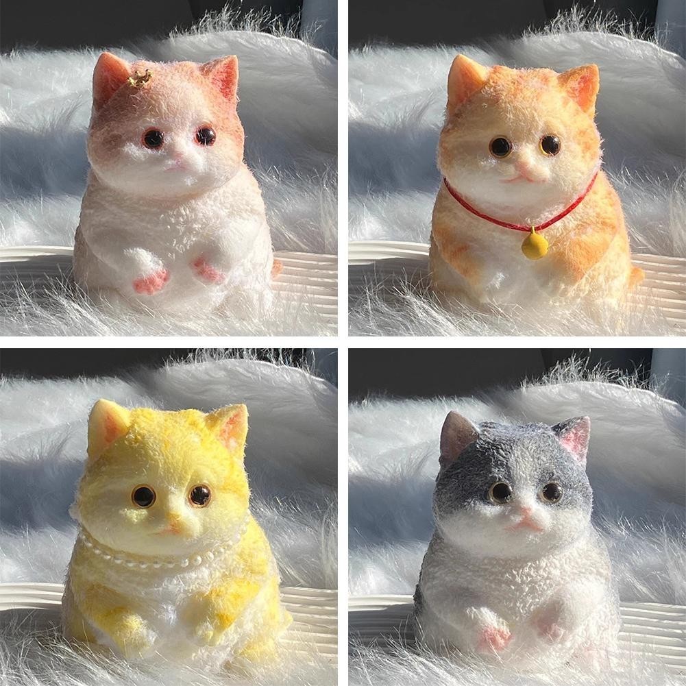 Soft Taba Sticky Stress Relief Relax Toys Squeeze Simulation Cat Toys ...