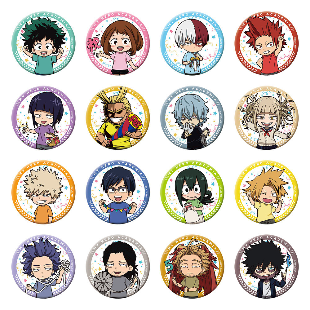 MHA Anime Boku No Badge Dabi Himiko Toga Jirou Shinso Hitoshi Aizawa ...