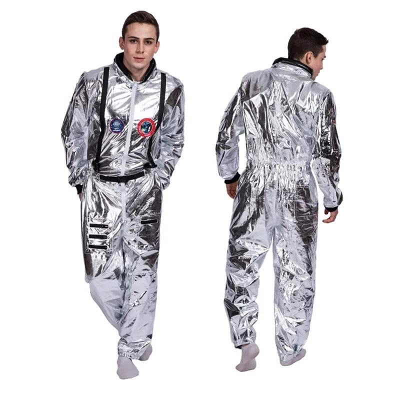 Silver Astronaut Cosplay Costume Adult for Women Men Cosplay Costumes ...