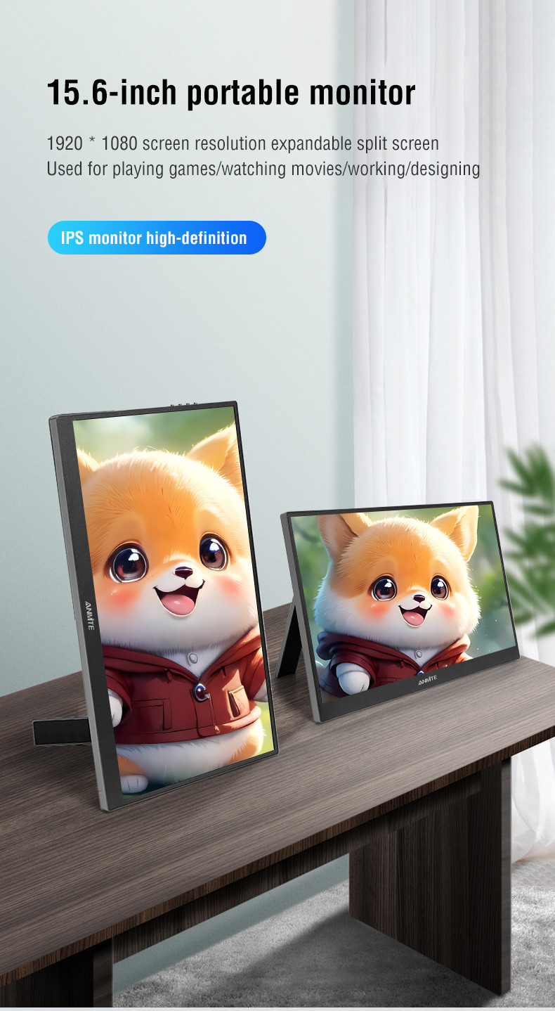 15.6-inch WiFi wireless smart projection portable monitor, suitable for ...