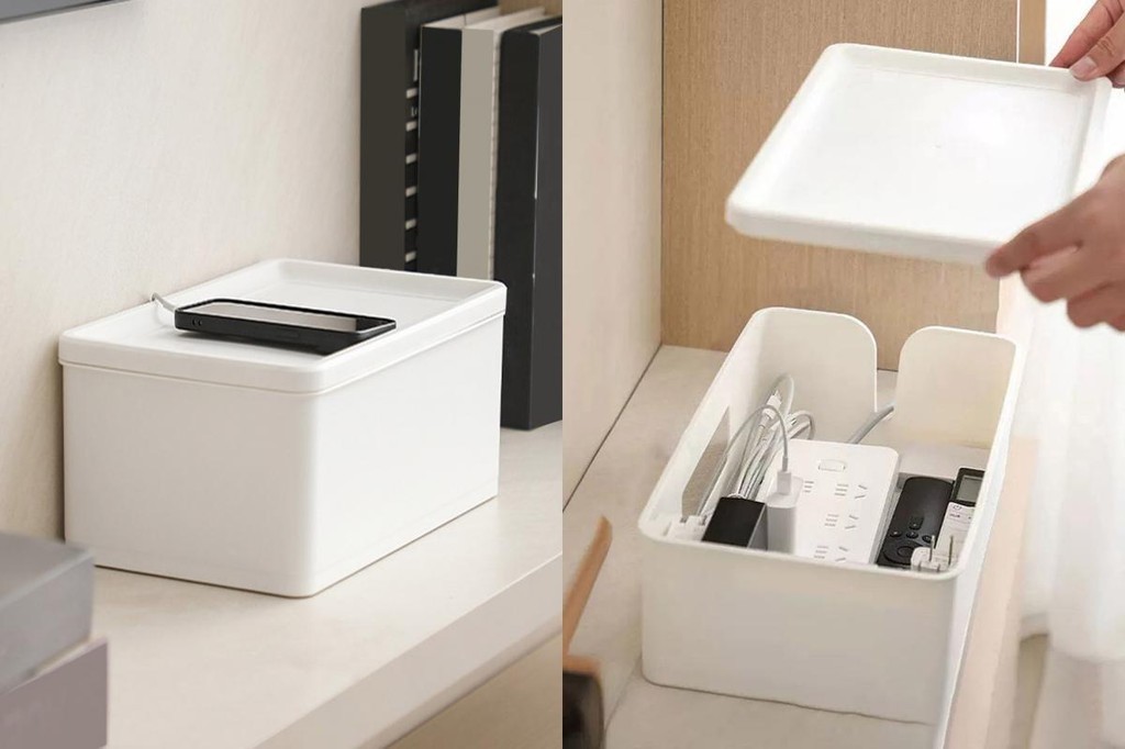 HOT Socket Organizer Large Capacity Cable Management Box with ...