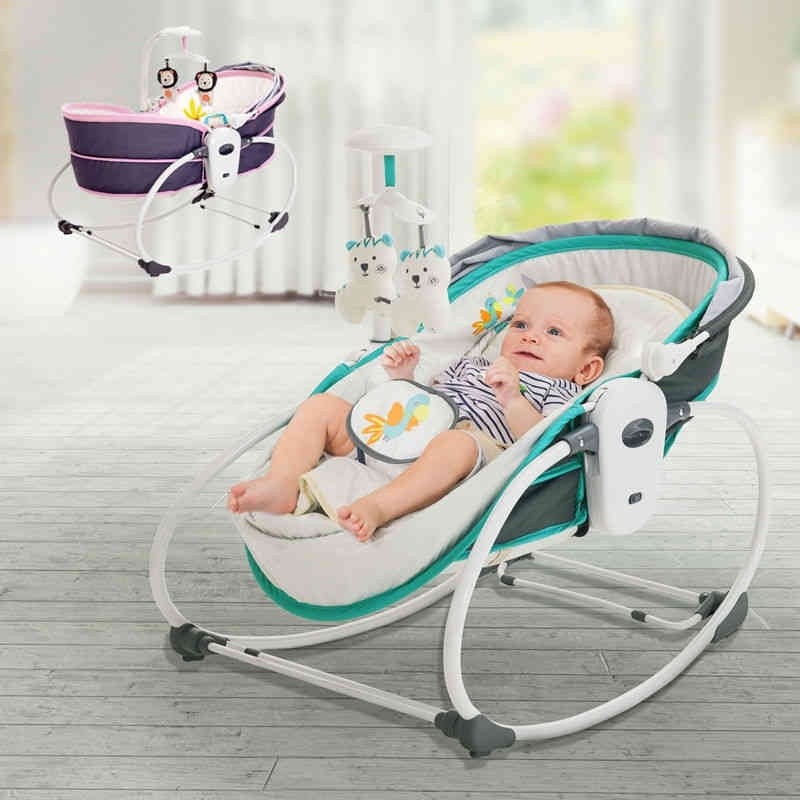 In Rocker Bassinet Bouncer New Born Music Baby Rocking Swing Feeding ...