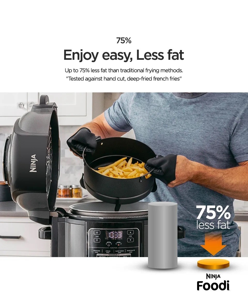 Ninja OP300 Foodi 8 in 1 Multi cooker in one pot, Pressure cooker ...