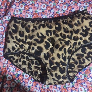 Men Hole Pants Handmade Leopard Print Cotton (Hole) Thermal Underwear ...