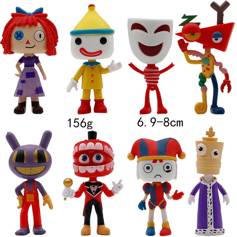 The Amazing Digital Circus Roblox Miniature Figures Toys Cake Topper ...
