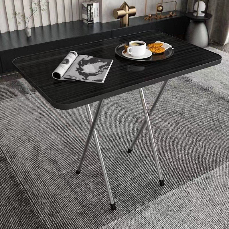 Simple foldable table, portable rectangular wall facing small table ...