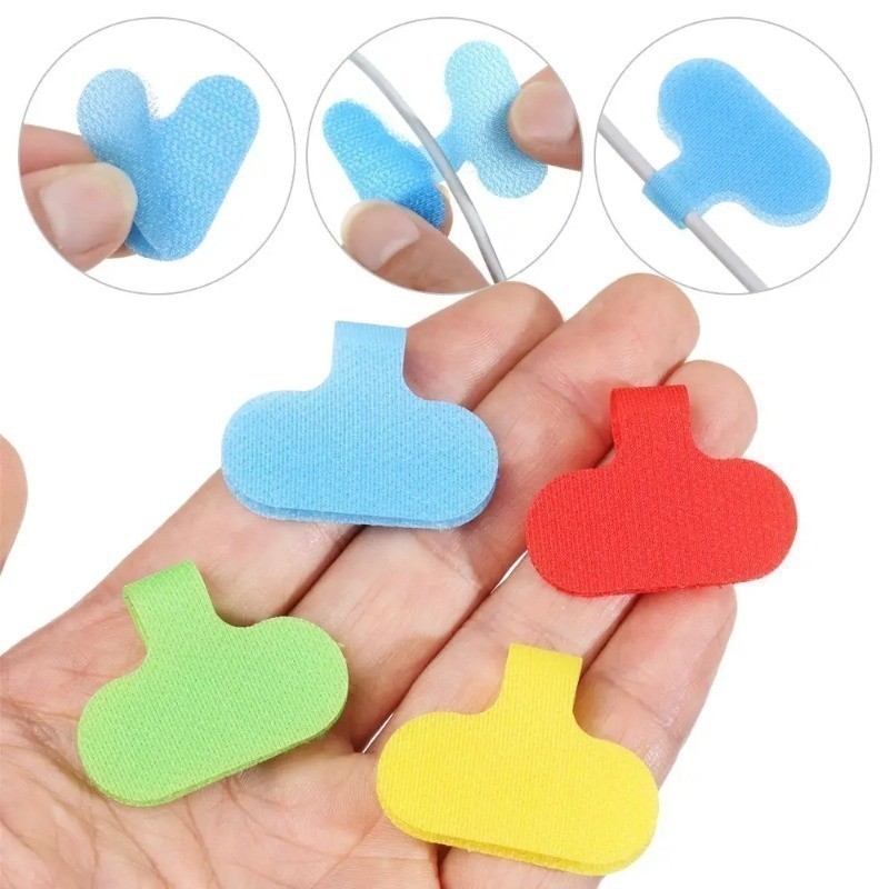 Writeable Nylon Data Cable Label Storage Tags - Reusable Wire Self ...