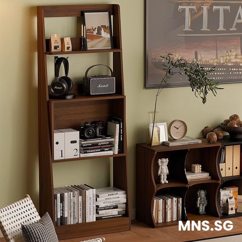 MNS Bookshelf, Black Walnut Display Rack, Antique Storage Rack, Living ...