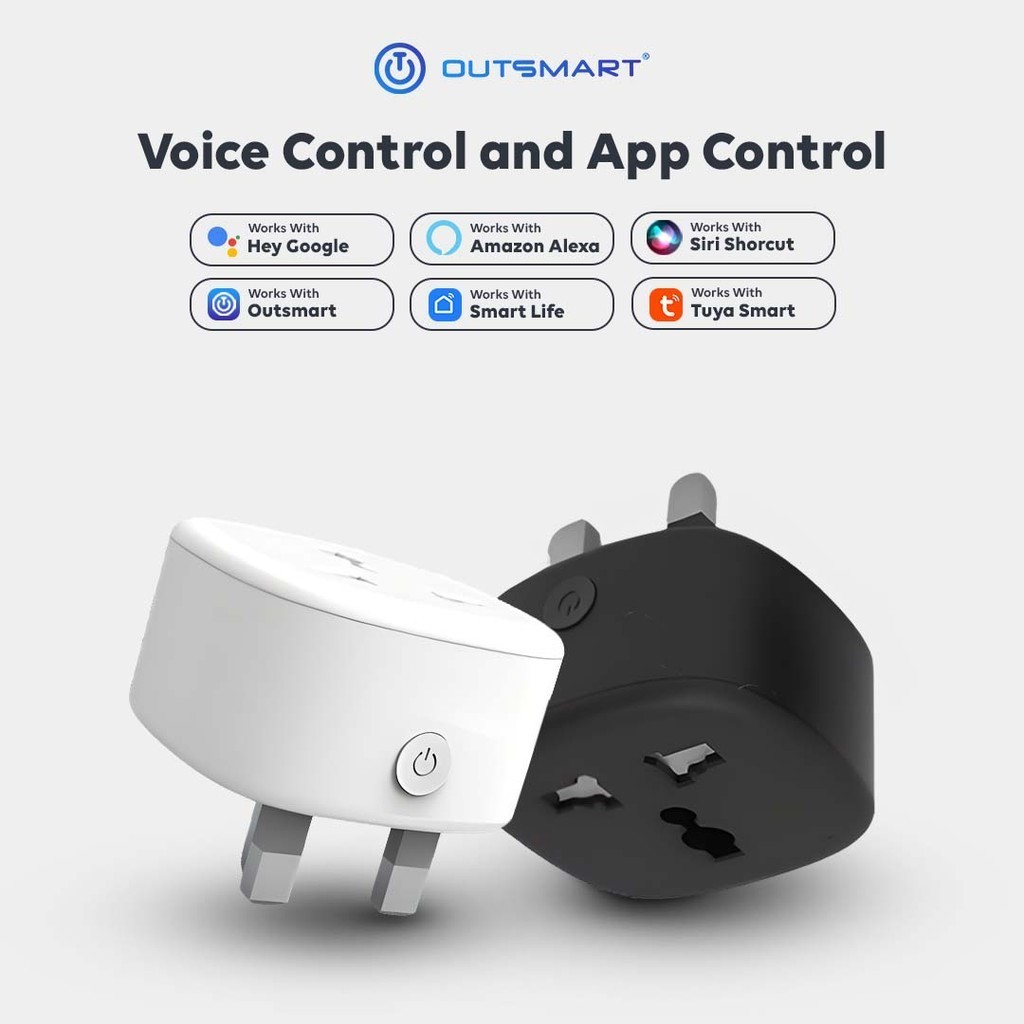 Outsmart WiFi Smart Universal Plug 16A UK – Energy-Saving Smart Home ...