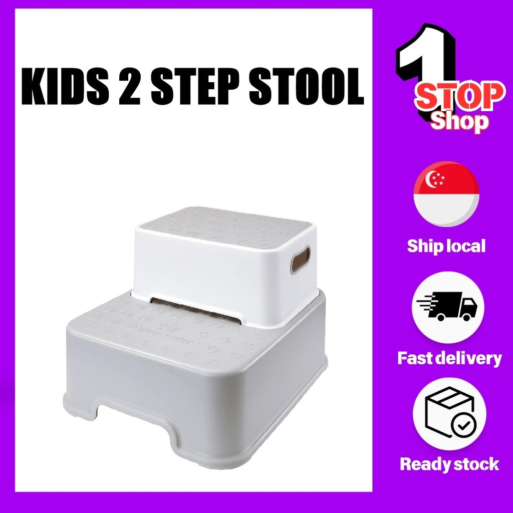Kids Step Stool Ladder Toilet (two step stool) | Shopee Singapore