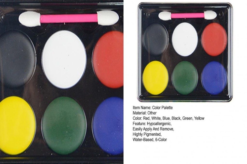 Highly Pigmented Color Palette Face and Body Paint 6-color Face Paint ...