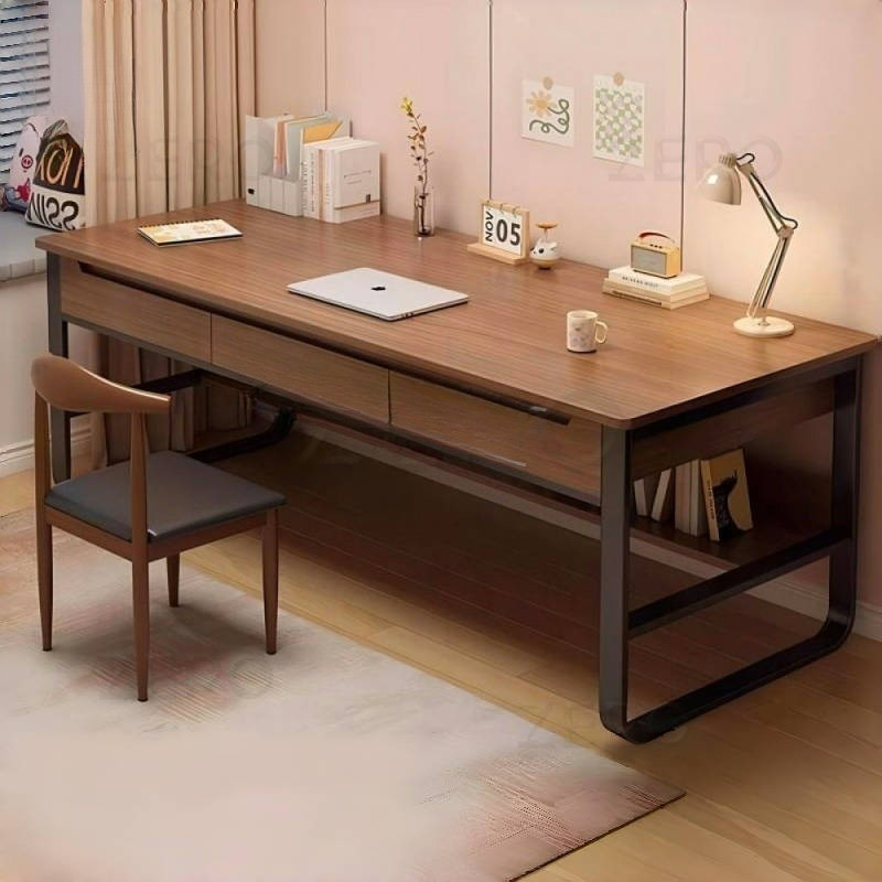 Drawers Study Table Computer With Shelf Multiple Sizes Available ...