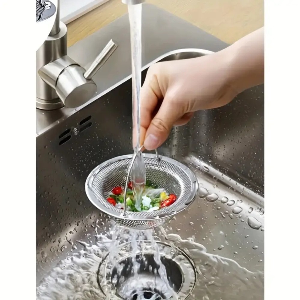 Kitchen Hand Held Sink Strainer Stainless Steel Sink Drain Filter Sink ...