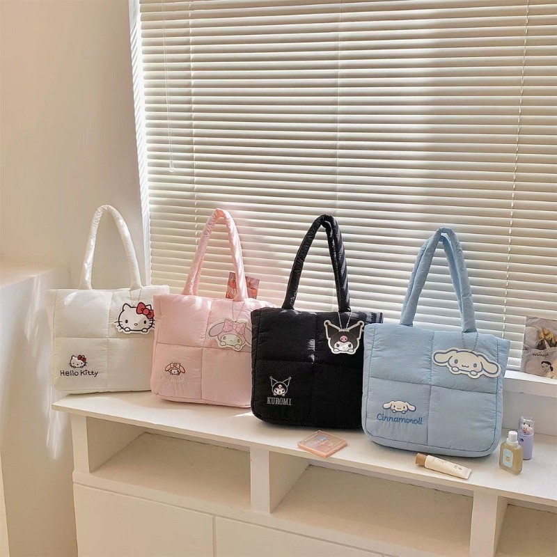 Sanrio Cartoon Embroidered Handbag Large Capacity Student Versatile