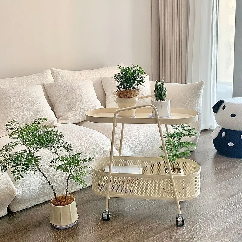 Creative Side Tables Movable Sofa Table Cream Style Edge Table Simple ...