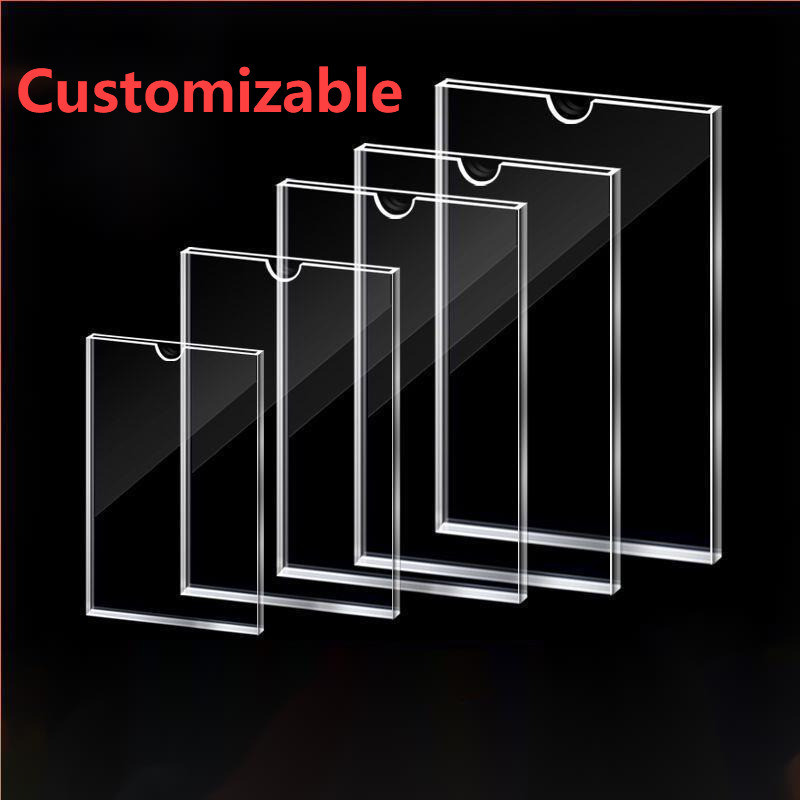 MNS A4 Acrylic Card Slot Display Box Transparent Double-layer A5a3 Job ...