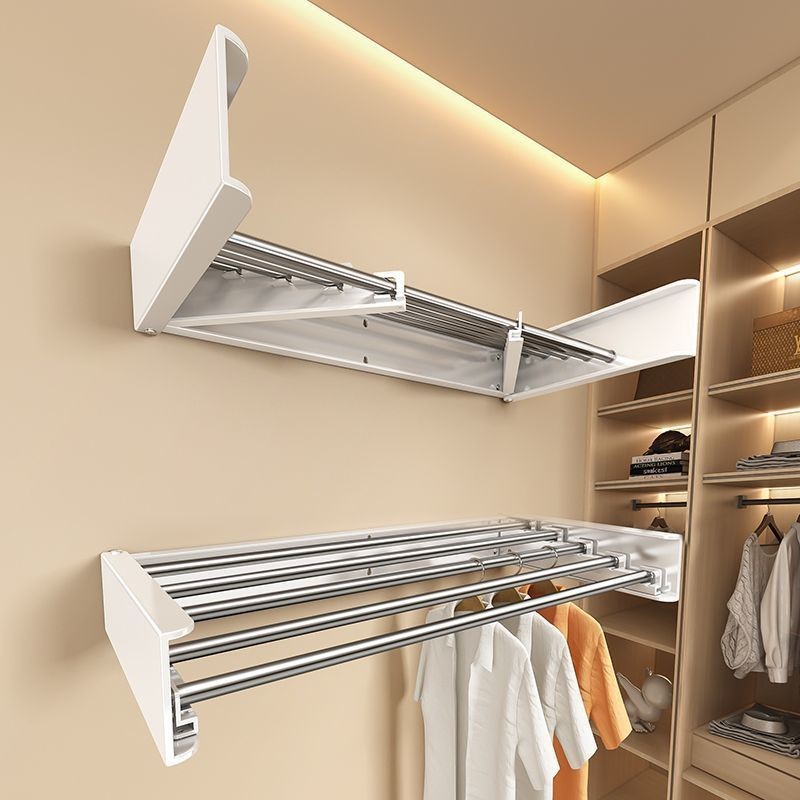 Balcony Folding Clothes Hanger, Household Wall Mounted Invisible ...