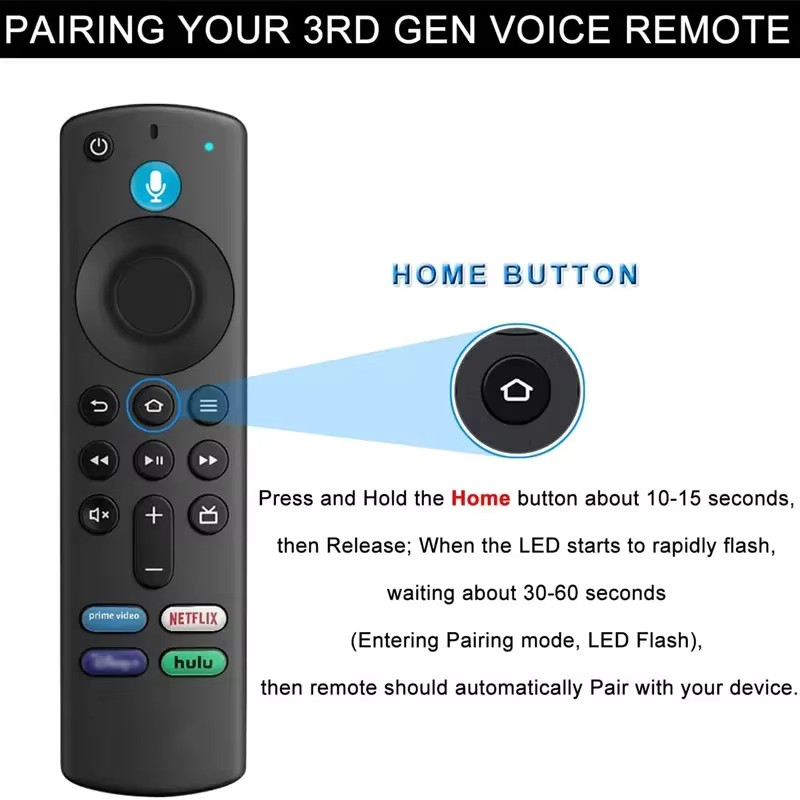 Remote Control Smart Voice Replacement TV Stick 4K MAX Lite Fire Cube ...