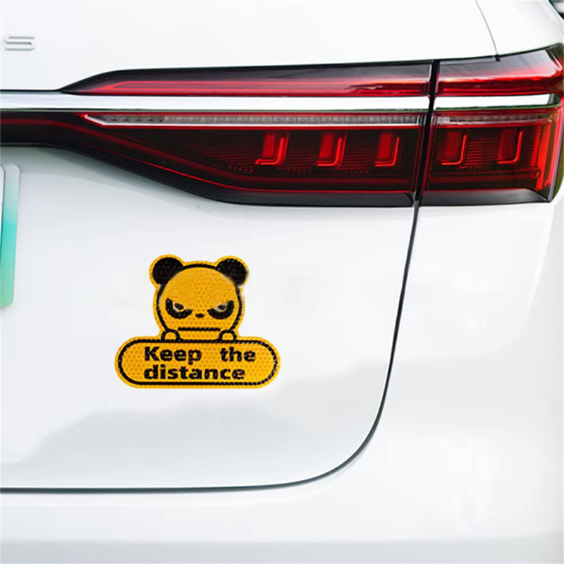 Reflective Diamond Stickers Keep The distance stickers Safety Caution ...