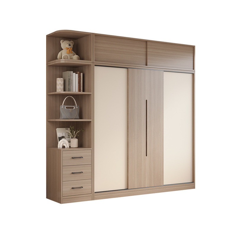 Wardrobe Home Broom Small Apartment Sliding Door Locker Rental Simple ...