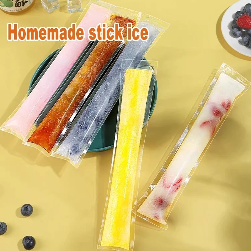 50Pcs Popsicle Bag - Ice Cream Sticks Freezer Tubes - Ice Popsicle Mold ...
