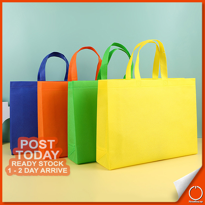 VIVID COLORS A3 Plain Non-Woven Horizontal Recycle Bag Eco-Friendly ...