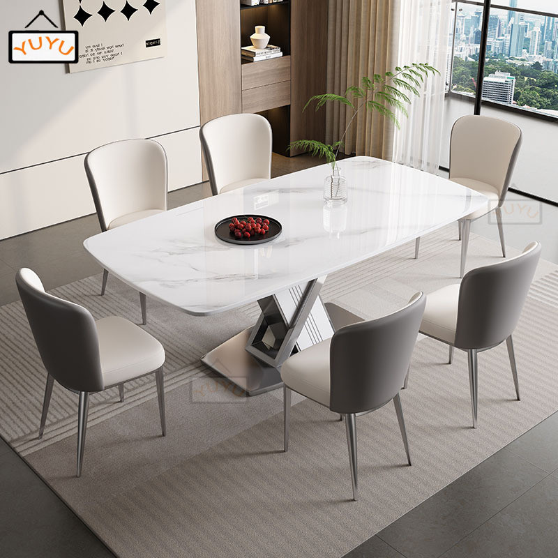 Rock Board Dining Table Home Italian StyleTable Small Rectangular ...