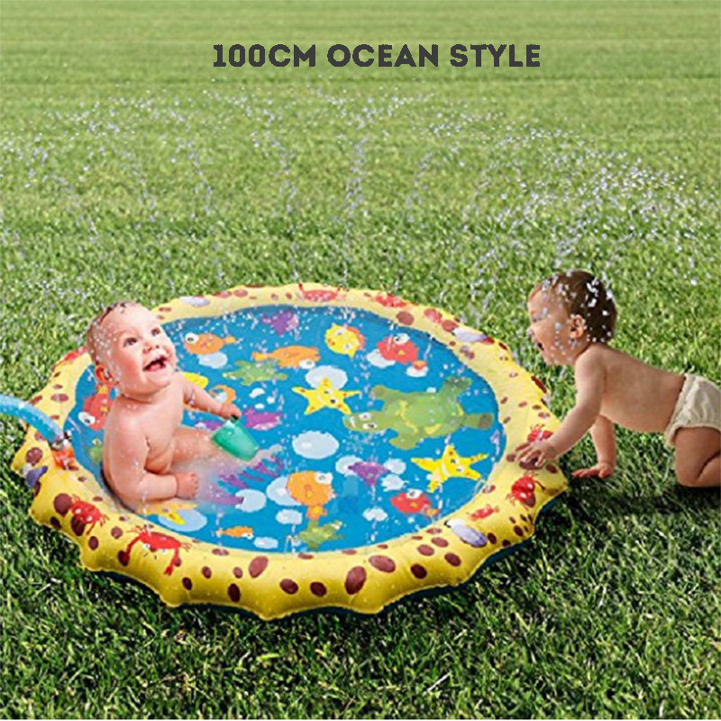 Water Toys Outdoor Toy Splash Mat Water Mat Splash Pad | Shopee Singapore