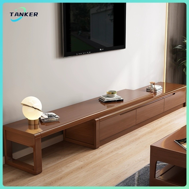 TV Console Expansion TV Cabinet Solid Wood Cabinet Small Unit Modern ...
