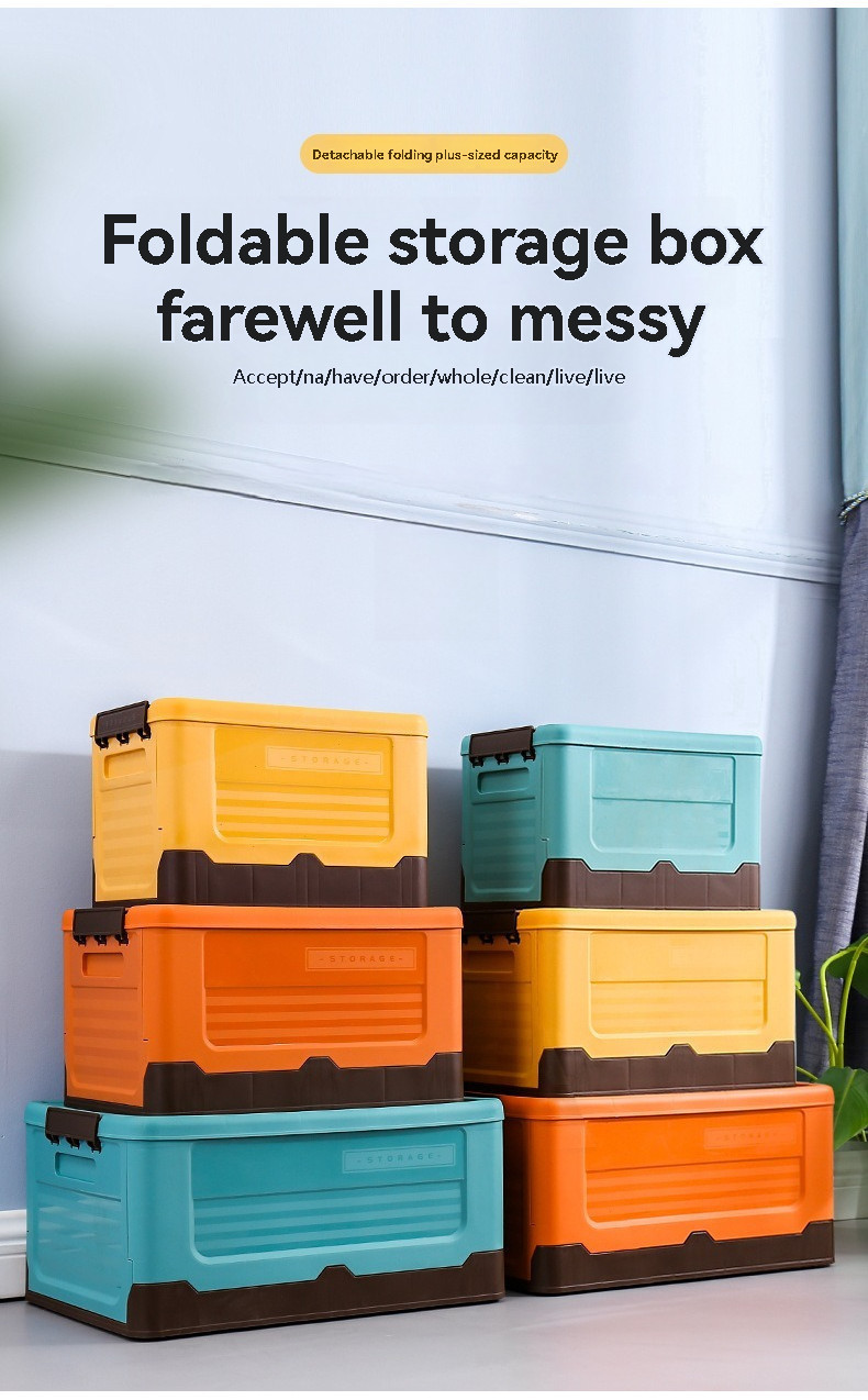 Collapsible Storage Box Foldable Organizer Container for Books Toys ...
