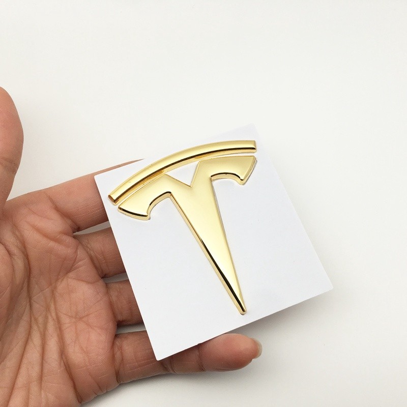 Car Styling 3D Metal for Tesla stickers Model S Model X 3 P100D P85D ...