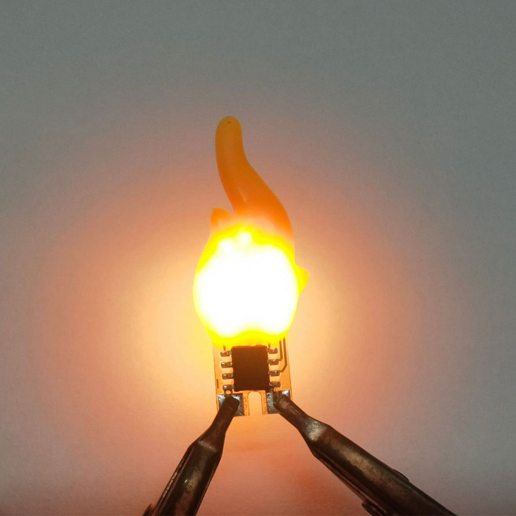 3V Led Flame Light 2200K 0.5W Leds Cob Chip Diy Decoration Flashing ...