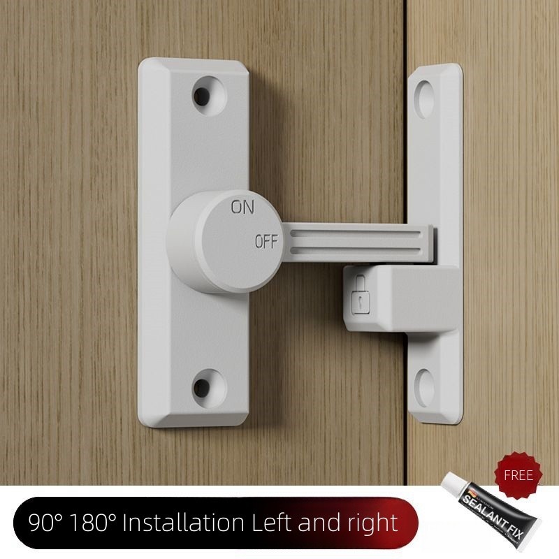 2024 New French 90 degree door lock latch Indoor bathroom sliding door ...