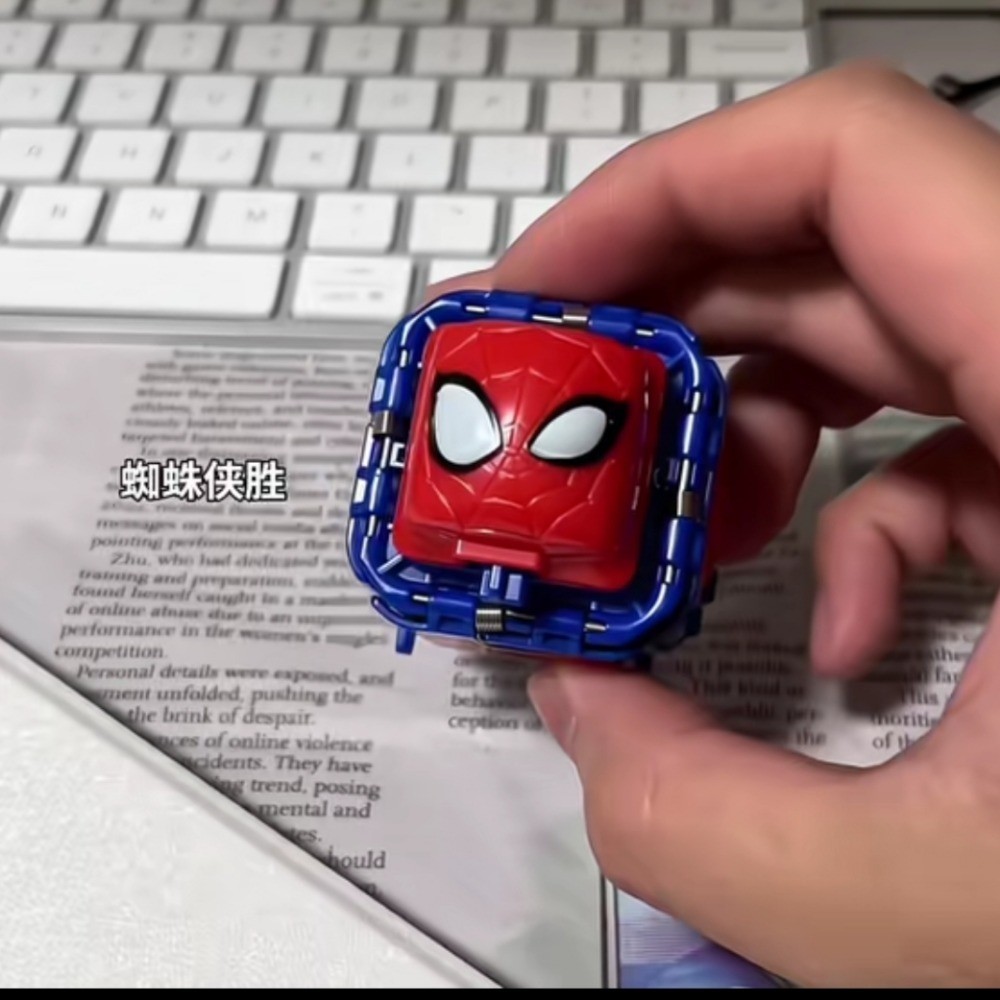 Spider-Man VS Venom Rock-Paper-Scissors Toys Creative Fun Cartoon ...