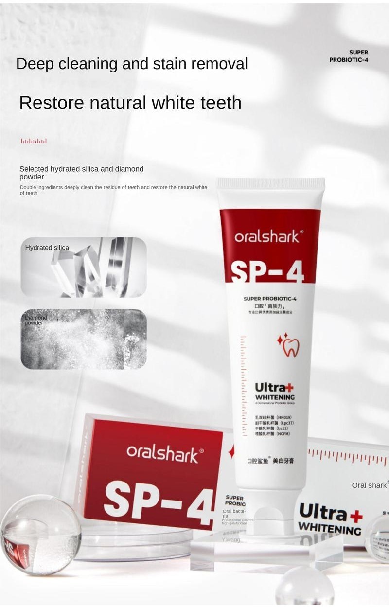 Canban oralshark whitening toothpaste, remove bad breath,probiotic ...